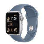 Apple Watch Series 10 - Wifi - 42mm - Zilverkleurig Aluminium Case met Denim Sportbandje - S/M