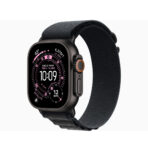 Apple Watch Ultra 3 (GPS + Cellular) • 49‑mm kast van Black Titanium • Black Alp Lp bandje (NIEUW)