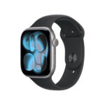 Apple Watch 11 - Wifi - 46mm - Space Grey Aluminium Case with Black Sport Band - M/L