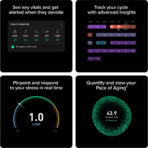 Whoop 5.0 Peak Gezondheids- en Fitness Tracker Zwart - Afbeelding 5
